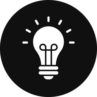 ampul simgesi vektör illüstrasyonu