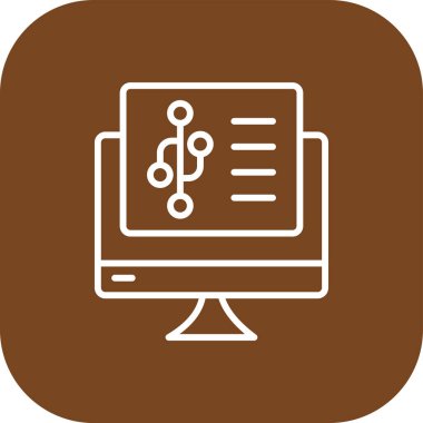 vektör lcd simgesi illüstrasyonu