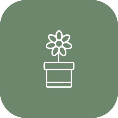 Vektör illüstrasyonu, pot simgesi arkaplanı