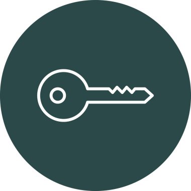 Anahtar simgesi vektör illüstrasyonu