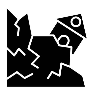 Bir noel ağacı simgesinin vektör illüstrasyonu