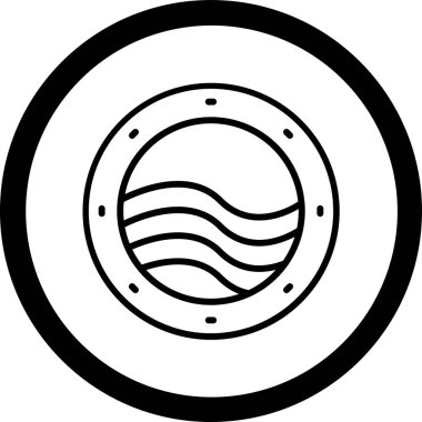 Bir cankurtaran simgesinin vektör illüstrasyonu