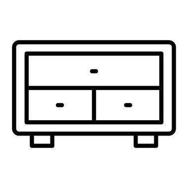 mobilya ikonu vektör illüstrasyonu