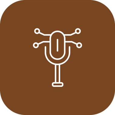 mikrofon simgesi vektör illüstrasyonu