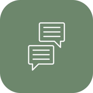 Mesaj simgesi. Sohbet konuşma sembolü. vektör illüstrasyonu.