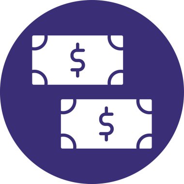 Dolar simgesi vektör illüstrasyonu