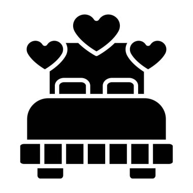 Buz patenli kalp, basit vektör çizimi