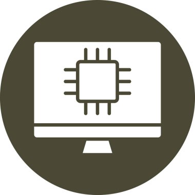 Bilgisayar simgesi. vektör illüstrasyonu