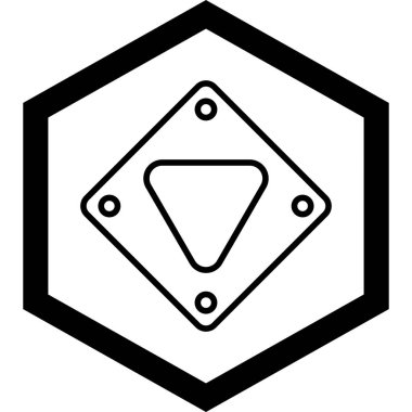 Baklava simgesini, basit vektör çizim