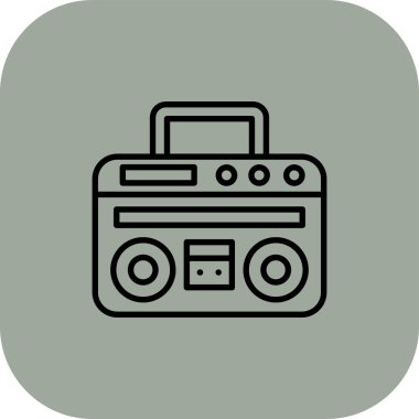 vektör radyo simgesi illüstrasyonu