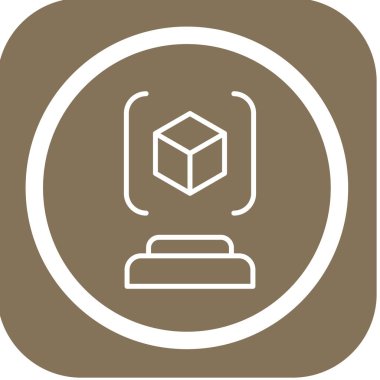 Modern bir simgenin vektör illüstrasyonu