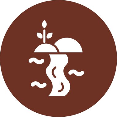 Yapraklı bir ağacın vektör çizimi