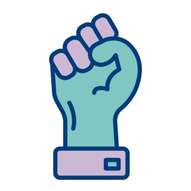 İtiraz ediyorum. Web simgesi basit illüstrasyon