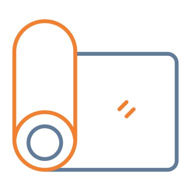 Tek izole edilmiş simgenin vektör illüstrasyonu