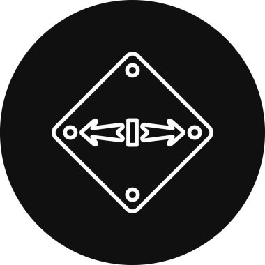 Eğilim biçimi izole edilmiş arkaplanda ok simgesi