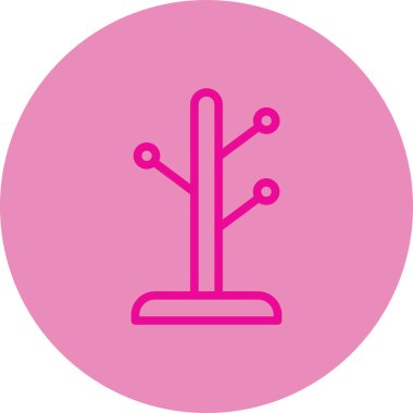 Ağaç simgesinin vektör illüstrasyonu