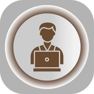 Modern dizüstü bilgisayar simgesinin vektör illüstrasyonu