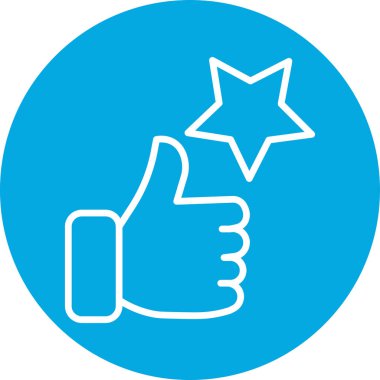 Simge vektör illüstrasyonunu Başparmaklar Yukarı