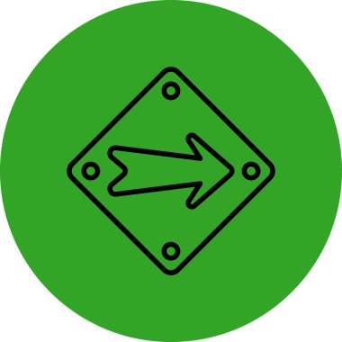 ok simgesinin vektör illüstrasyonu