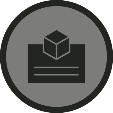 Bir karton kutunun vektör illüstrasyonuName