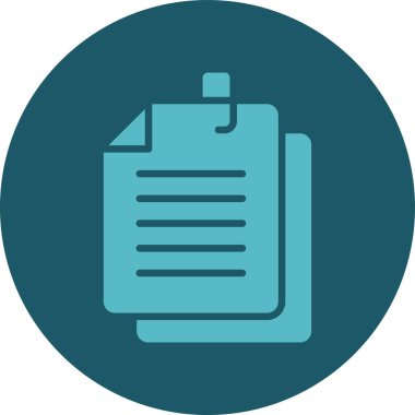 Belge. Web simgesi basit illüstrasyon