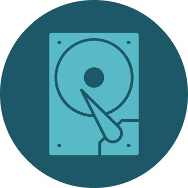 cd disk simgesi, vektör illüstrasyonu