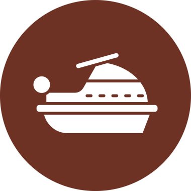 Gemi. Web simgesi basit illüstrasyon