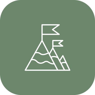 güzel dağ sembolü vektör simgesi