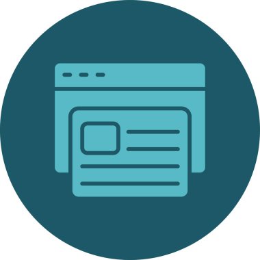 Haber Kaynağı web simgesi, vektör illüstrasyonu