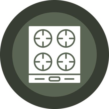 Modern b 'nin vektör illüstrasyonunda gaz ikonu yok