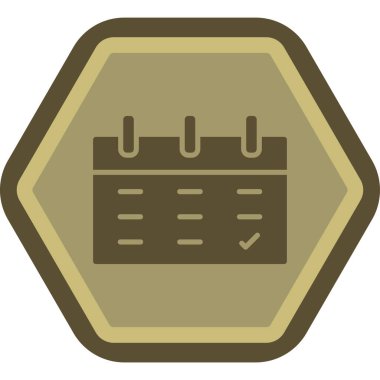 Takvim simgesi vektör illüstrasyonu