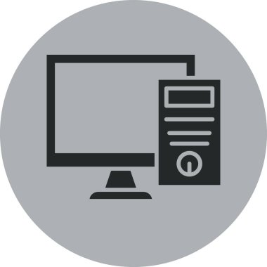 Web tasarımı glyph çember vektör deseni