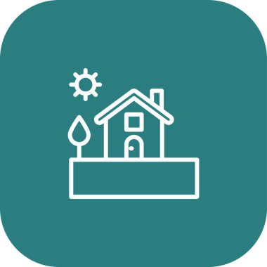 Vektör ev web simgesi