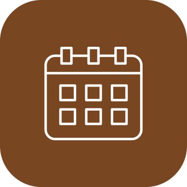 Takvim simgesi vektör illüstrasyonu