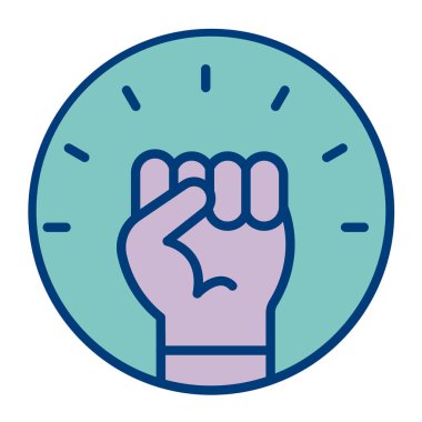 Simge vektör illüstrasyonunu protesto et