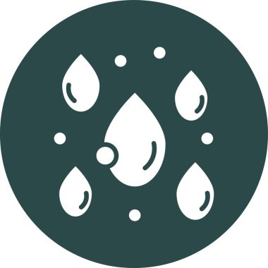 Su damlaları ikon. vektör illüstrasyonu