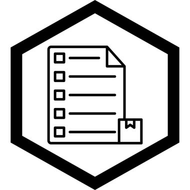 Bir pano simgesinin vektör illüstrasyonu