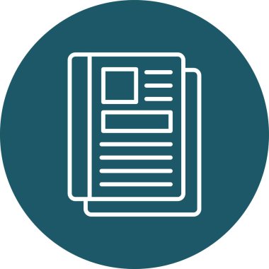 Belge. Web simgesi basit illüstrasyon