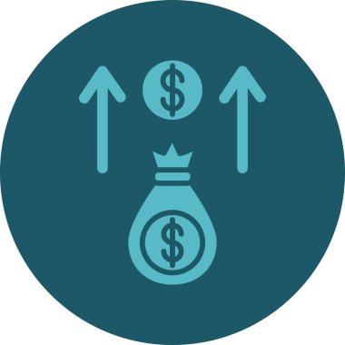 para vektör simgesi. Bu düz yuvarlak sembol yumuşak mavi renkler kullanır ve beyaz arkaplanda izole edilir