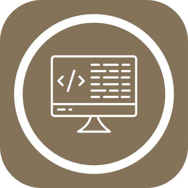 Web simgesi, basit vektör illüstrasyonu