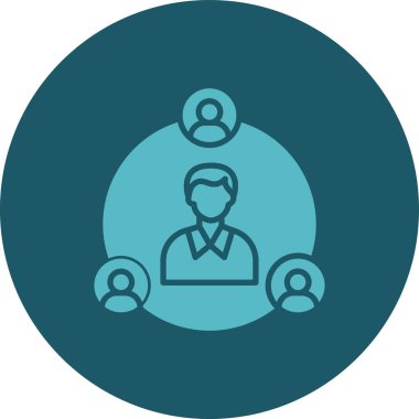 insanlar simge vektör illüstrasyonu