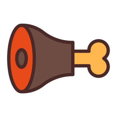 Megafon ikonu vektör illüstrasyonu