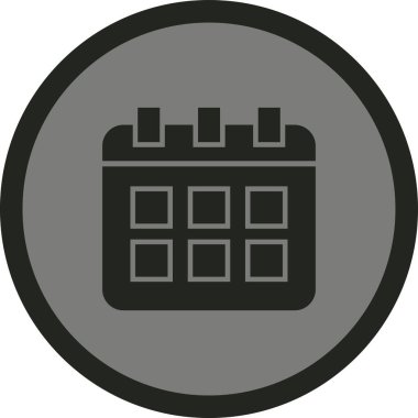 Takvim simgesi vektör illüstrasyonu