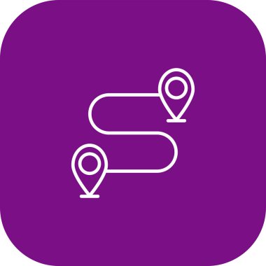 Vektör konumu simge illüstrasyonu