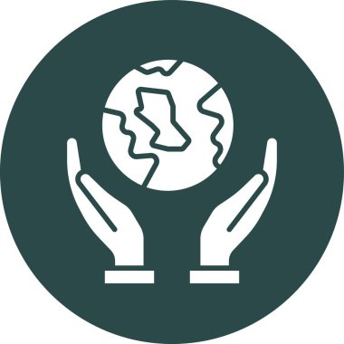 Küre. Web simgesi basit tasarım