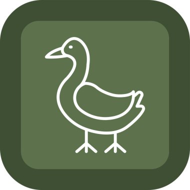 Kaz simgesi, vektör çizimi