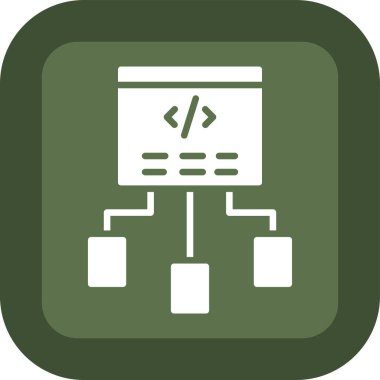 Geliştirme, programlama ve vektör illüstrasyonu için web simgesi