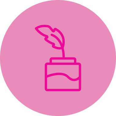 Bitki. Web simgesi basit illüstrasyon