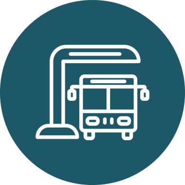 Tren simgesinin vektör illüstrasyonu