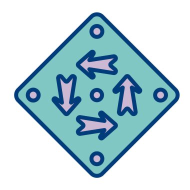 Ok vektör illüstrasyon tasarımı olan oklar